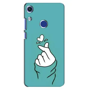 Чохол (Знак сердечка) для Huawei Honor 8A (Сердечко на бірюзовому)