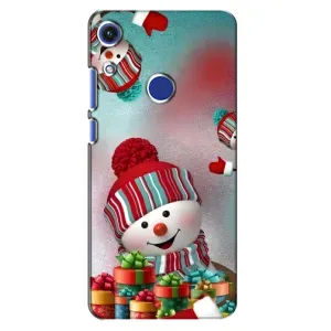 Чехлы на Новый Год Huawei Honor 8A (Снеговик в шапке)