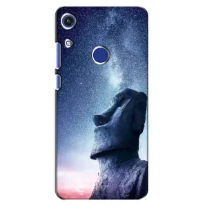 Силиконовые Чехлы (смешные стикеры) для Huawei Honor 8A (Статуя)