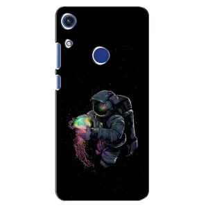 Силиконовый Чехол с принтом "Космонавты" на Huawei Honor 8A (В руках земля)