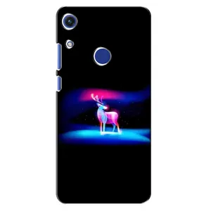 Силіконовий бампер з картинкою звірів для Huawei Honor 8A (Яскравий олень)