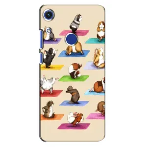 Чохол з Прикольним Принтом на Huawei Honor 8A (Йога свинок)