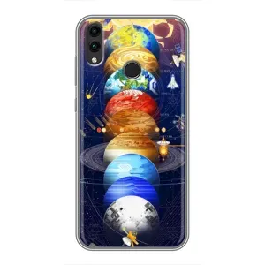 Чехол (ТПУ) с планетами на Huawei Honor 8X (Арт планети)