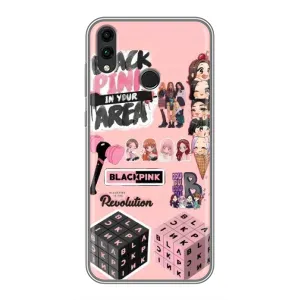 Чехлы с картинкой для Huawei Honor 8X (BLACK PINK коллаж)