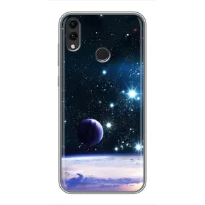 Чехол (ТПУ) с планетами на Huawei Honor 8X (Космический вид)