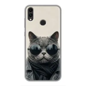 Чехол на тематику: Коты для Huawei Honor 8X (Модный кот)