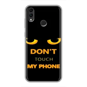 Чехол с Прикольным принтом на Huawei Honor 8X (Не трогай мой телефон)