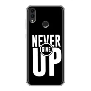 Силиконовый Чехол на Huawei Honor 8X с картинкой Nike (Never Give UP)