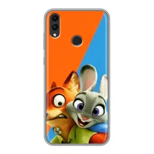 Чехлы ЗВЕРОПОЛИС для Huawei Honor 8X (Ник и Хопс)