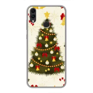 Чехол Новогодняя Елка на Huawei Honor 8X (Новогодний принт)
