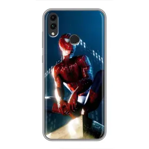 Чехол Супергерой Человека Паука на Huawei Honor 8X (Паук на доме)