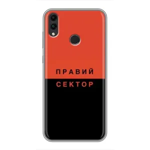 Чехлы УПА (Красно-Чёрный) на Huawei Honor 8X (Правый Серктор)