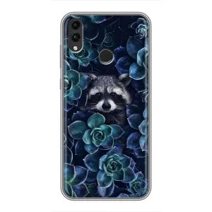 Силиконовый Чехол с Енотами на Huawei Honor 8X (В цветах)