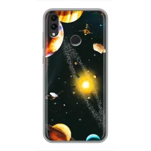 Чехол (ТПУ) с планетами на Huawei Honor 8X (Вид с космоса)