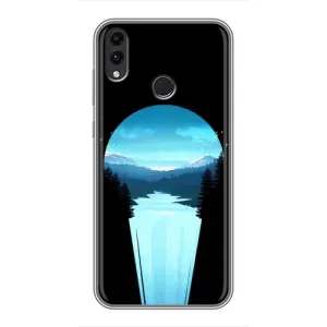 Летний Чехол на Huawei Honor 8X (Синий Водопад)