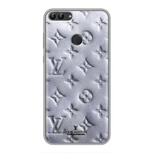 Текстурный Чехол Louis Vuitton для Хуавей Хонор 9 Лайт (Белый ЛВ)