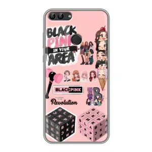 Чехлы с картинкой для Huawei Honor 9 Lite (BLACK PINK коллаж)