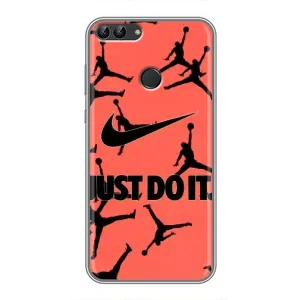 Силиконовый Чехол Nike Air Jordan на Хуавей Хонор 9 Лайт (Just Do It)