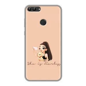 Силіконовый Чохол на Huawei Honor 9 Lite з картинкой Модных девушек (З собакою)