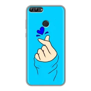 Чохол (Знак сердечка) для Huawei Honor 9 Lite (Сердечко на синоьому)