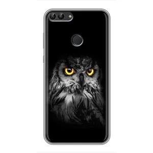 Чохли з принтом СОВИ для Huawei Honor 9 Lite (Сова на чорному)