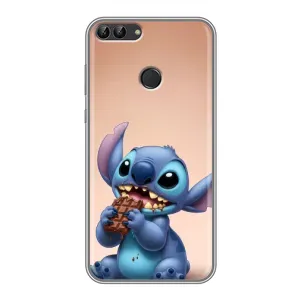 Чехол с рисунком Стич для Huawei Honor 9 Lite (Стич с шоколадом)