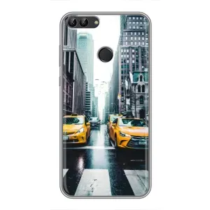 Силиконовый бампер (Работники) на Huawei Honor 9 Lite (Такси)
