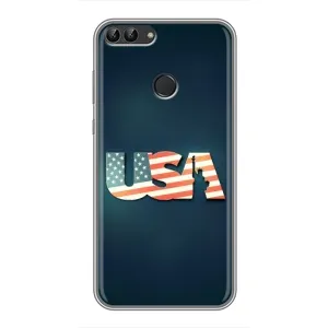Чехол Флаг USA для Huawei Honor 9 Lite (USA)