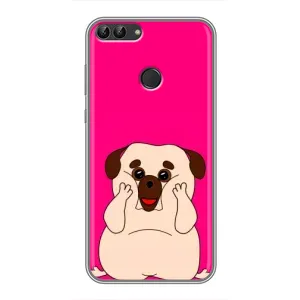 Чохол (ТПУ) Милі песики для Huawei Honor 9 Lite (Веселий Мопсік)
