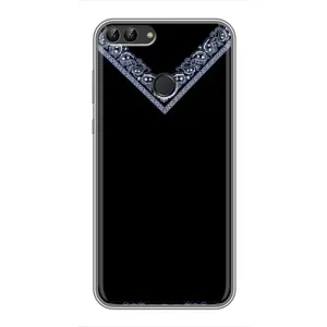 Силиконовый Чехол на Huawei Honor 9 Lite (Воротник вышиванки)