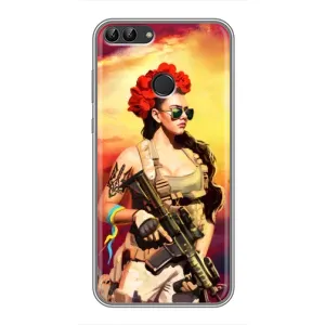 ЗСУ Чехлы (TPU) для Huawei Honor 9 Lite (Женщина солдат)