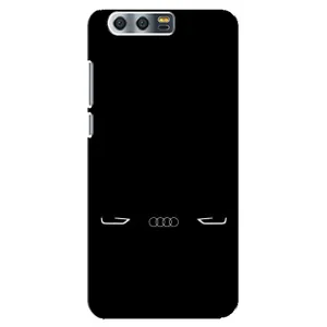 Силіконовий бампер з картинкою машини на Huawei Honor 9, Glory 9, STF (Сілует Audi)