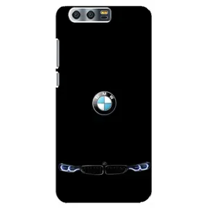 Силіконовий бампер з картинкою машини на Huawei Honor 9, Glory 9, STF (Чорний BMW)