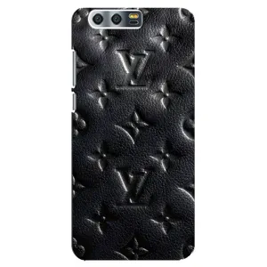 Текстурный Чехол Louis Vuitton для Хуавей Хонор 9 (Черный ЛВ)