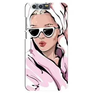 Чехол с картинкой Модные Девчонки Huawei Honor 9, Glory 9, STF (Девушка в халате)