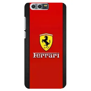 Силіконовий бампер з картинкою машини на Huawei Honor 9, Glory 9, STF (Ferrari Logo)