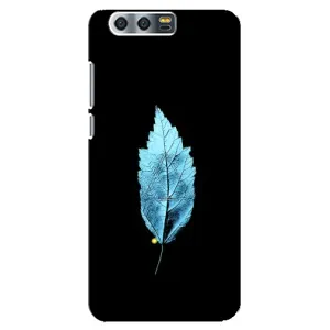 Чохол з картинками на чорному фоні для Huawei Honor 9, Glory 9, STF (Листя)