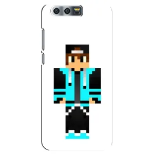 Чохли для Huawei Honor 9, Glory 9, STF (Персонажі МайнКрафт) (Хлопчик у блакитному)