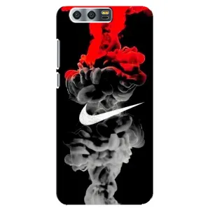 Силиконовый Чехол на Huawei Honor 9, Glory 9, STF с картинкой Nike (Nike дым)