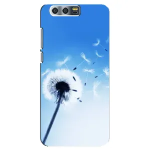 Силиконовый Чехол с одуванчиками на Huawei Honor 9, Glory 9, STF (Одуванчик на голубом)