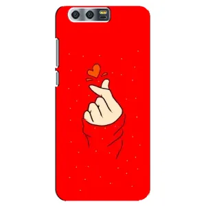 Чехлы (Знак сердечка) на Huawei Honor 9, Glory 9, STF (Сердце на красном)