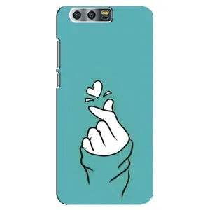 Чехлы (Знак сердечка) на Huawei Honor 9, Glory 9, STF (Сердечко на бирюзовом)