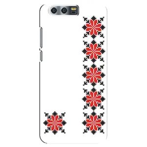 Силиконовый Чехол на Huawei Honor 9, Glory 9, STF с картинкой Вышиванки (Силуэт вышиванки)