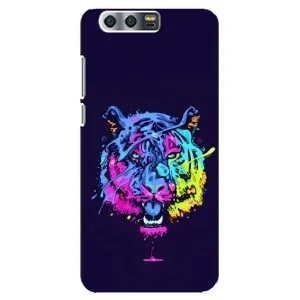 Силіконовий бампер з картинкою звірів для Huawei Honor 9, Glory 9, STF (Тигр-Арт)