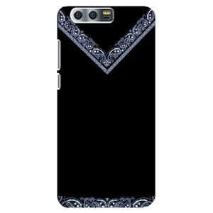 Силиконовый Чехол на Huawei Honor 9, Glory 9, STF (Воротник вышиванки)