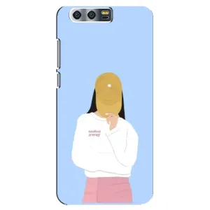 Силиконовый Чехол на Huawei Honor 9, Glory 9, STF с картинкой Стильных Девушек (Желтая кепка)