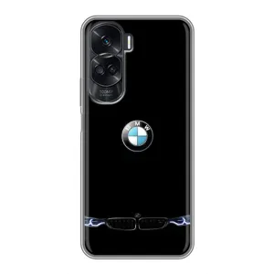 Силіконовий бампер з картинкою машини на Huawei Honor 90 Lite (Чорний BMW)