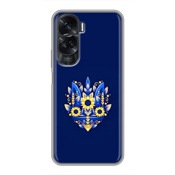 Чехол с рисунком «Цветущий Герб» для Huawei Honor 90 Lite