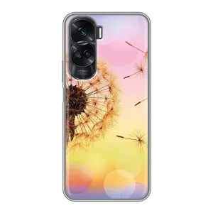 Силіконовий Чохол з кульбабками на Huawei Honor 90 Lite (Квітка-кульбаба)