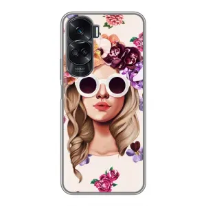 Чехол с картинкой Модные Девчонки Huawei Honor 90 Lite (Девушка в очках)